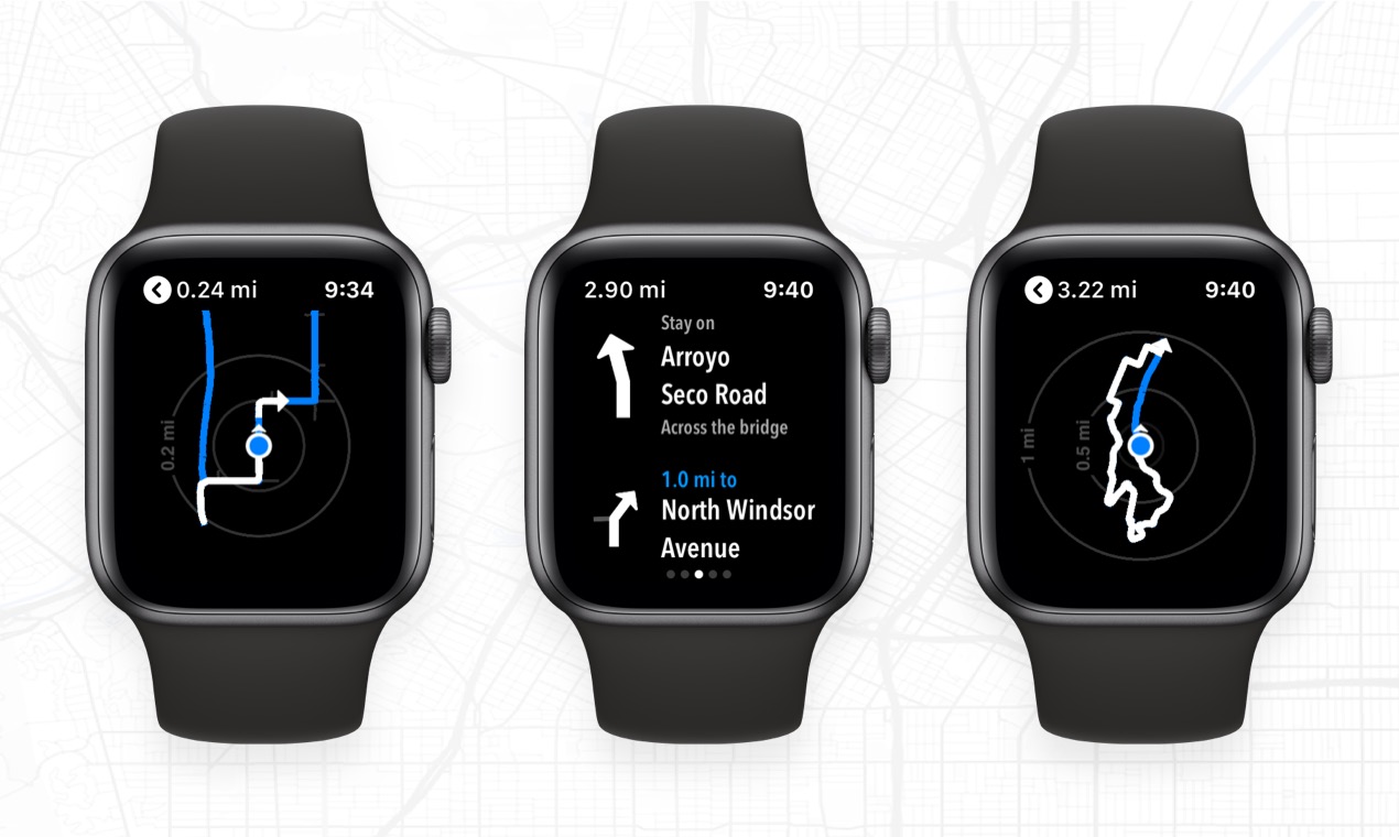 Maps on Apple Watch | Footpath Planner
