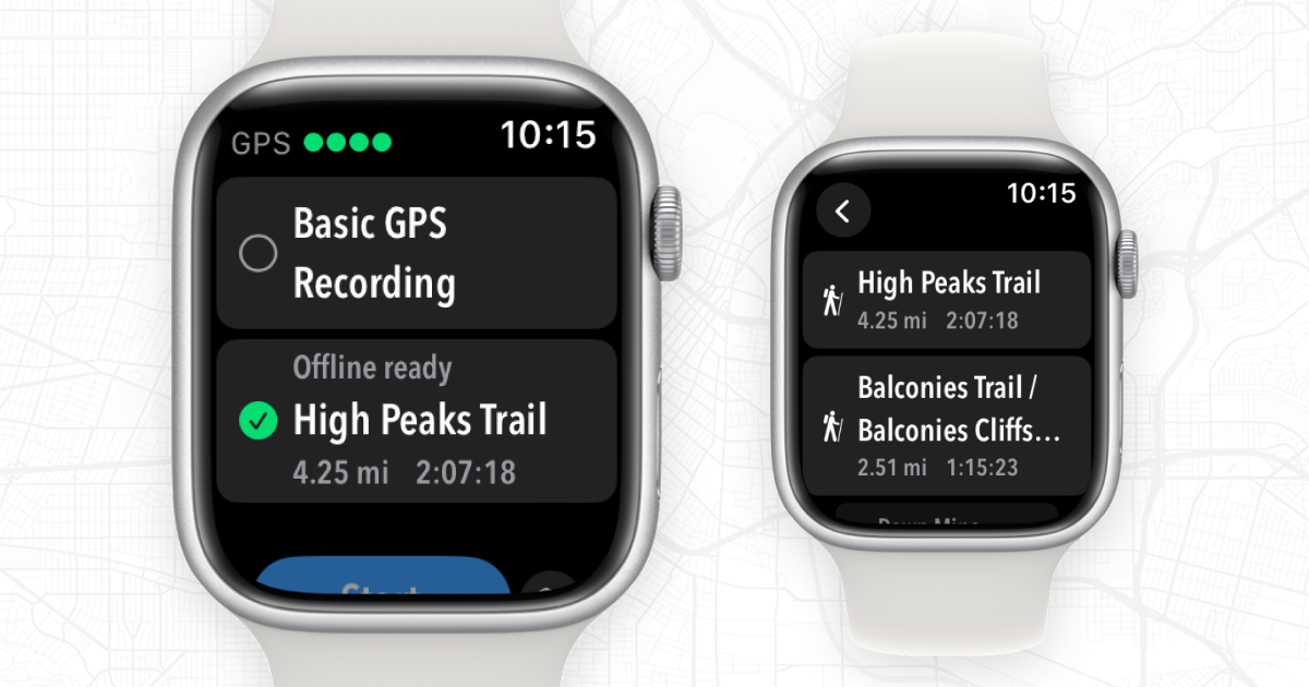 Send multiple routes to Apple Watch