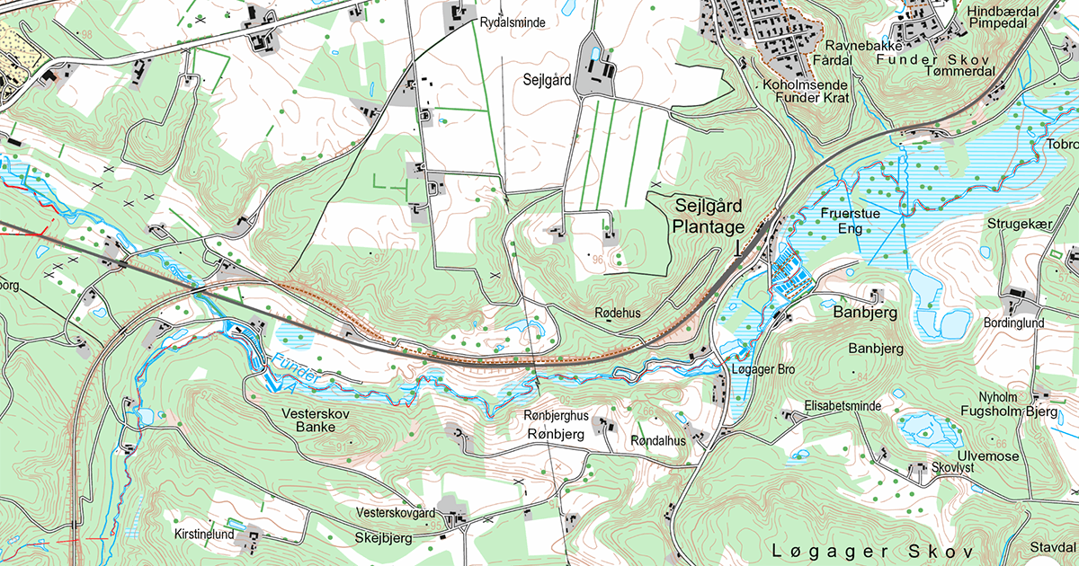 Denmark topo maps