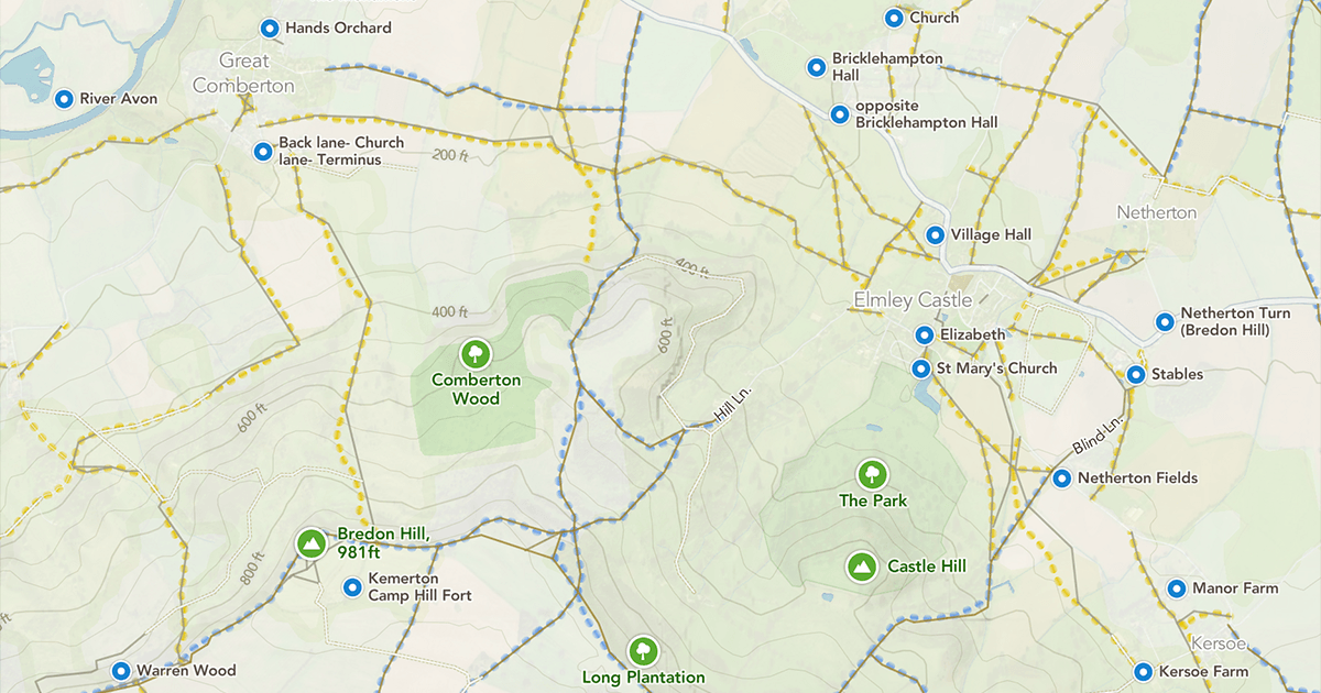 UK rights of way overlay