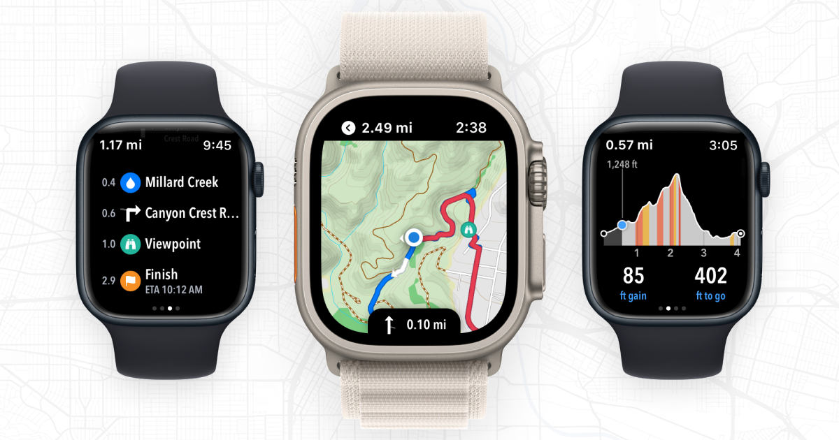 Apple Watch Topo Maps 